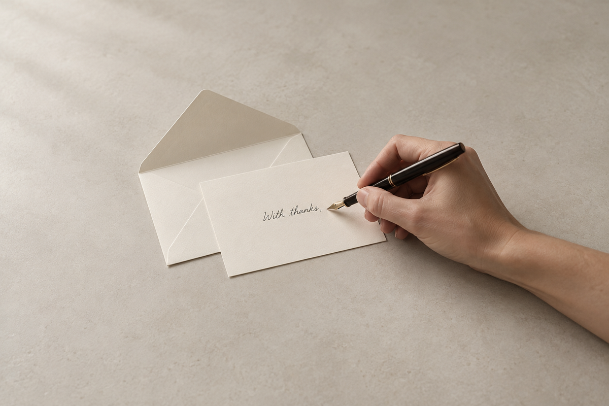 Personalised presentation details for a Date Atelier commission